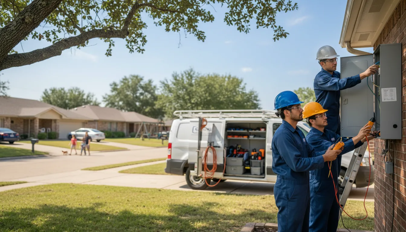 Certified electrician providing emergency electrical services in Kiron, IA